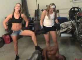 Beaten up by blondes again - cassidy and her friend are back