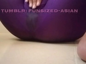 Asian filipina squirting in my yoga pants