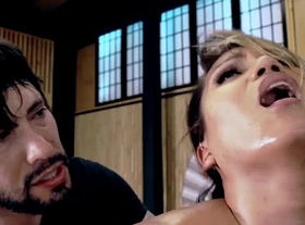 Dominated asian deepthroats spasmodically plowed rough