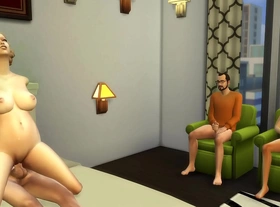 Me and my m fucking in front of dad and my sister watching family sex part 2